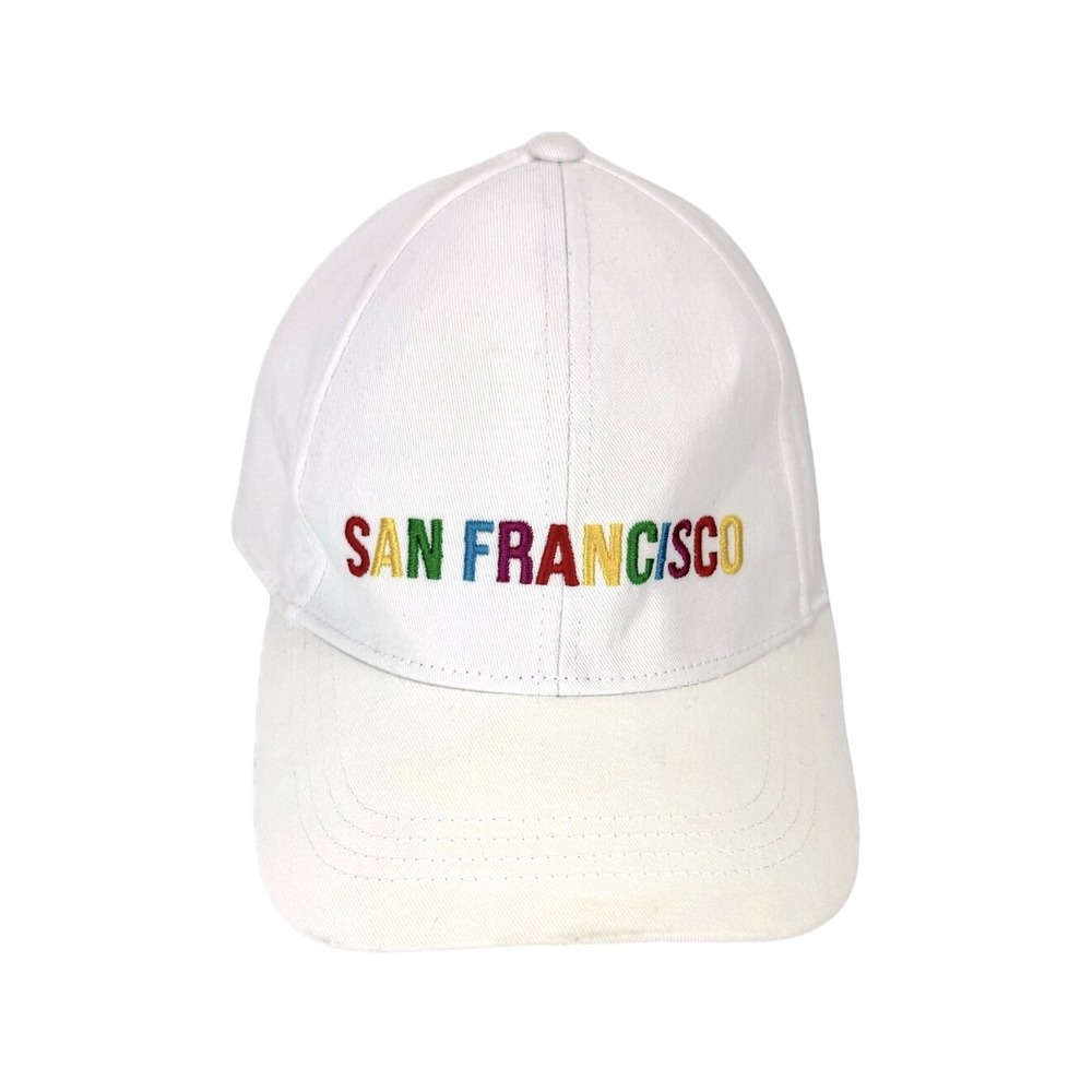 San Francisco White Baseball Hat Cap, Adjustable Strap, Multicolor, Pride